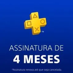 PS Plus: Associação de 4 Meses - R$50