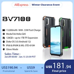 Smartphone Blackview Bv7100 13000mah Big Battery Rugge Phone - Mobile Phones - AliExpress