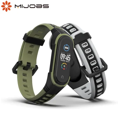 [Novos Usuários] Pulseira para Xiaomi Mi Band 3,4,5,6 Diversos Modelos MIJOBS | R$ 5