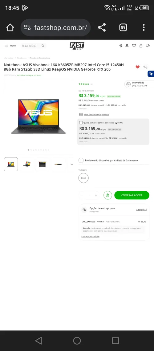 Imagem na descrição da promoção