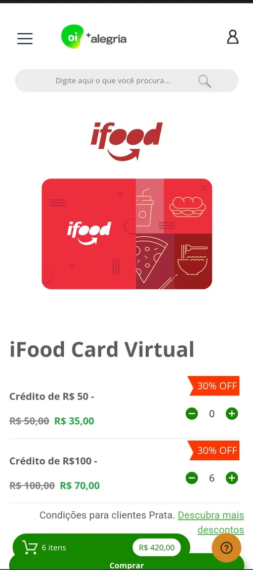 Imagem na descrição da promoção