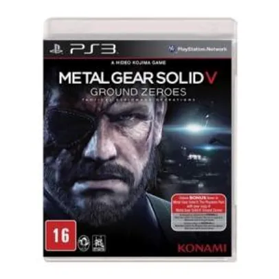 [KaBuM] Jogo Metal Gear Solid V: Ground Zeroes PS3 - R$47