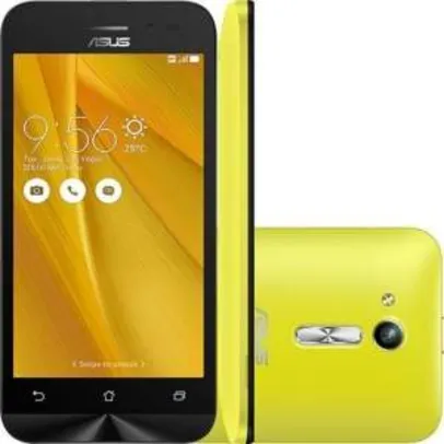 [Ponto Frio] ASUS Zenfone Go Dual Chip Android LCD TFT 4.5" 8GB Wi-Fi/3G Câmera 5MP - Amarelo por R$500