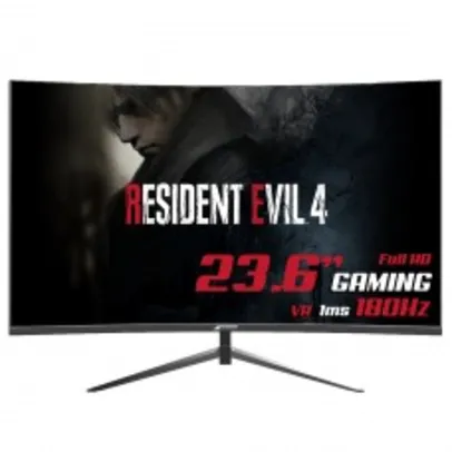 Monitor Gamer SuperFrame Precision, 23.6 Pol, Curvo, 1ms, 180Hz, 99% sRGB, FreeSync, HDMI/DP