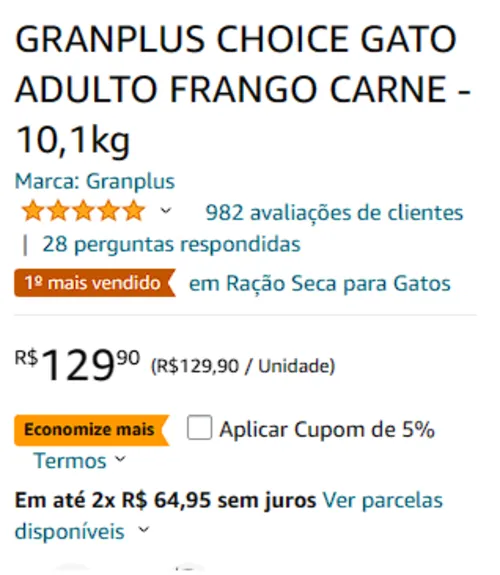 Imagem na descrição da promoção