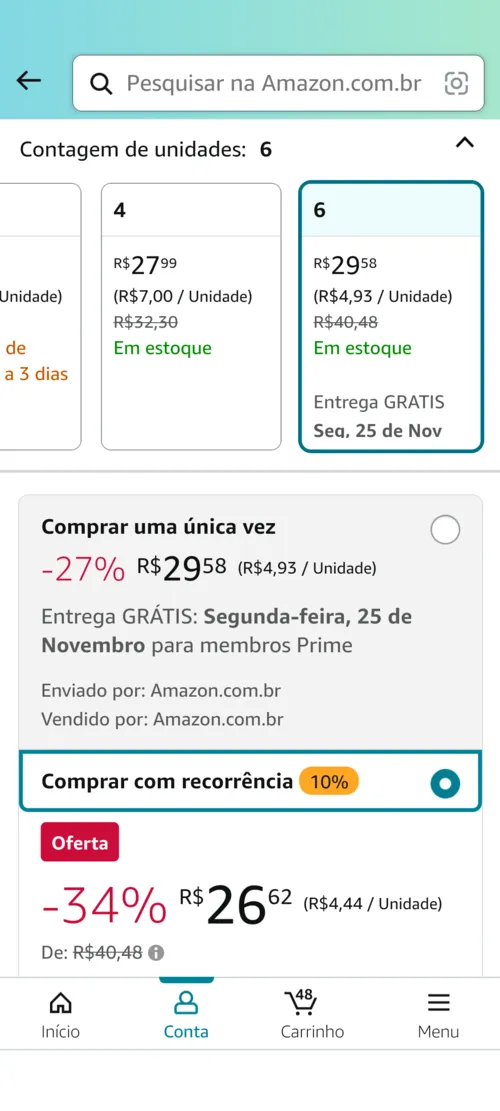 Imagem na descrição da promoção