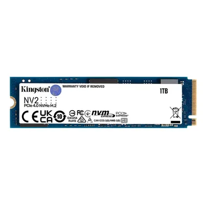 SSD Kingston NV2 1 TB, M.2 2280 PCIe, NVMe, Leitura: 3500 MB/s e Gravação: 2100 MB/s - SNV2S/1000G