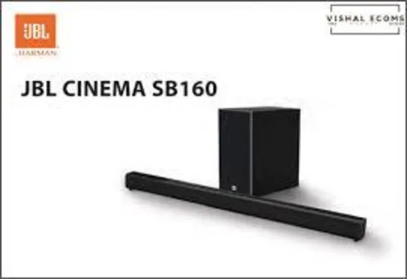 Soundbar JBL Cinema SB160 com 2.1 Canais, Bluetooth e Subwoofer Sem Fio - 110W