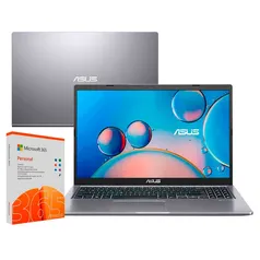 Notebook Asus AMD Ryzen 5 3500U 8GB 256 GB SSD Tela 15,6&quot; LED + Microsoft Office 365 Personal