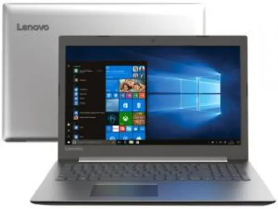 Notebook Lenovo Ideapad 330-15IKB Intel Core i3 - 4GB 1TB 15,6” Full HD Windows 10 | R$1.620