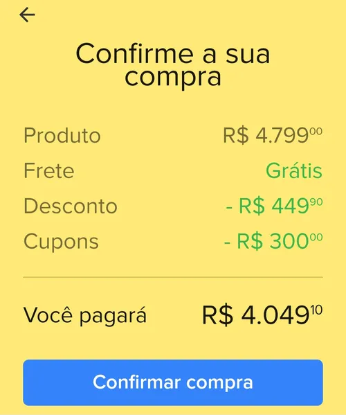 Imagem na descrição da promoção