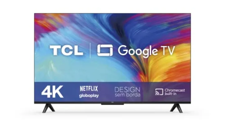 Smart TV TCL 55' 4K UHD 55P635 - Com Google TV Android, Wifi