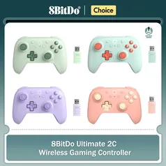 [Com taxa]  Controle 8Bitdo Ultimate 2C, Analógicos Hall Effect