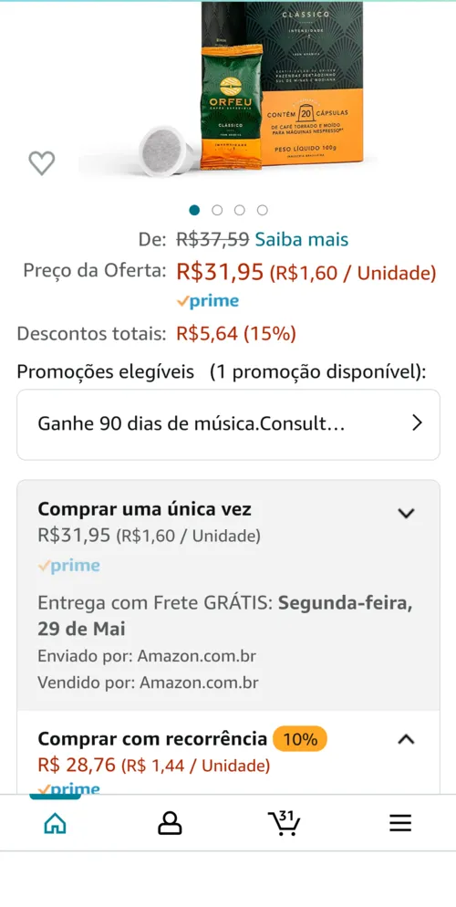 Imagem na descrição da promoção