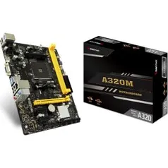 PLACA MÃE BIOSTAR A320MH AMD AM4 MATX DDR4 | R$370