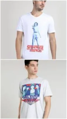 Camiseta masculina Stranger Things - manga curta