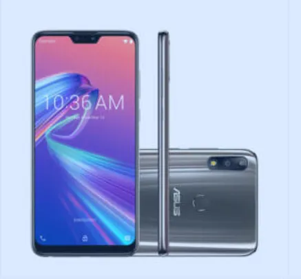 Smartphone Asus ZenFone Max Pro M2 64GB Titanium Tela 626 Pol Câmera Dupla 12MP | R$1.099