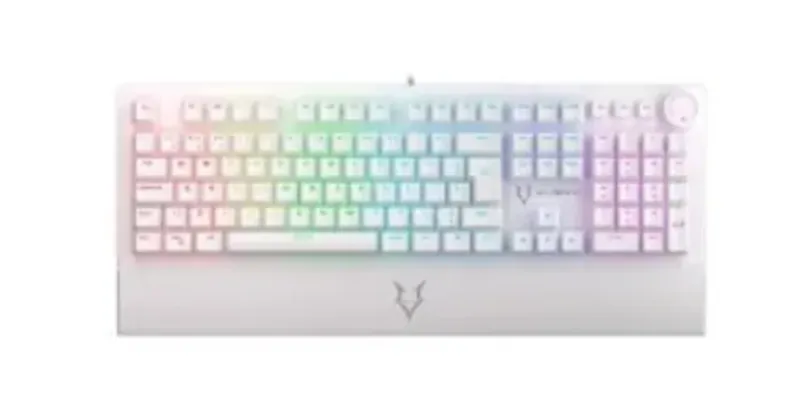 Teclado Mecânico Gamer Husky Anchorage Full Size, Branco, ABNT2, RGB, Switch Gateron EF Brown - HTG200BRMA