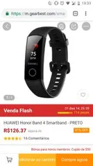 Honor Band 4 - R$126