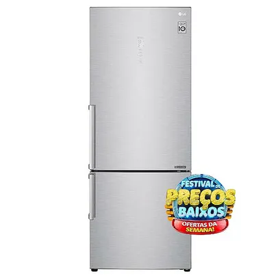 Refrigerador LG Bottom Freezer Universe Refresh com Moist Balance Crisper e Compressor Linear 451L GC-B659BSB Aço Escovado