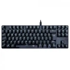 Teclado Mecânico Gamer T-Dagger Bora Single, LED White, Switch Blue, ABNT2 R$140