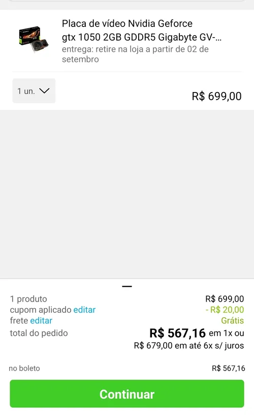 Imagem na descrição da promoção