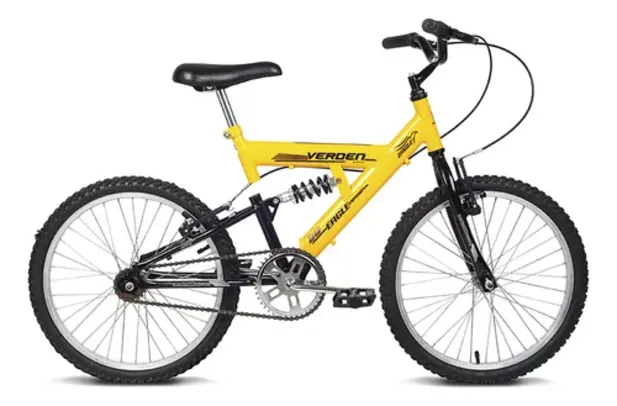 Bicicleta Juvenil Aro 20 Eagle Amarela E Preta Verden Bikes Cor Amarelo