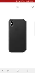 Capa iPhone XS Max, Apple, Couro Preto