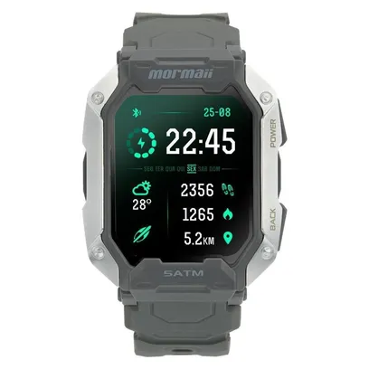 Foto do produto Relógio Smartwatch Mormaii Force Cinza - MOFORCEAC/8C