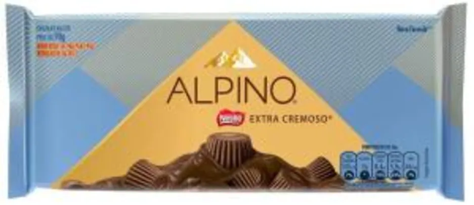 [PAGUE 3 LEVE 4/CLICK E RETIRE] Chocolate ALPINO Extra Cremoso 90g R$4