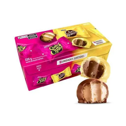 [Leve 6/ Cada R$ 9 ]Caixa de Bombons Sonho de Valsa e Ouro Branco Sortidos 220g