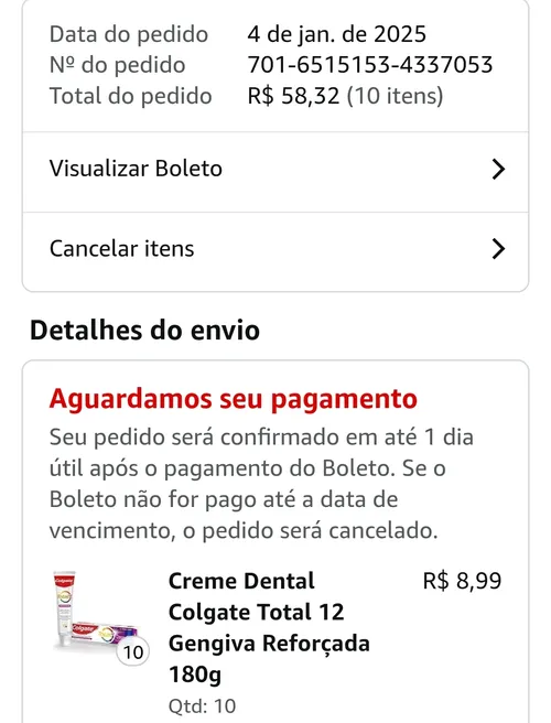 Imagem na descrição da promoção