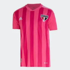 Camisa São Paulo Outubro Rosa 22/23 s/n° Torcedor Adidas Masculina