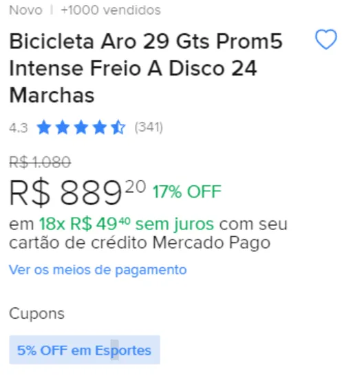 Imagem na descrição da promoção