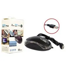 Mouse Óptico USB Para Pc e Notebook Preto Kp-M611