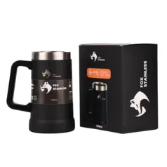 Caneca Térmica Quente e Frio 709ml Preto - Fox Stainless