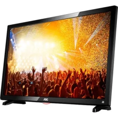 [Shoptime] TV LED 24" AOC LE24D1461 Full HD com Conversor Digital 2 HDMI 1 USB 60Hz