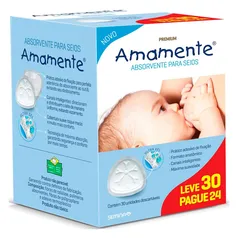 Absorvente De Seio Amamente Descartavel Leve 30 Pague 24 Unidades