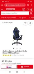 Cadeira Gamer reclinável Strike Healer | R$730