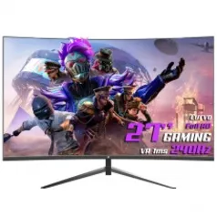 Monitor Gamer SuperFrame Precision, 27 Pol, Curvo, Full HD, 1ms, 240Hz, FreeSync, HDMI/DP, SFP2702G