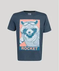 Camiseta masculina rocket guardiões da galáxia