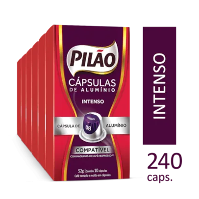 Kit 240 Cápsulas Café Pilão Intenso 8