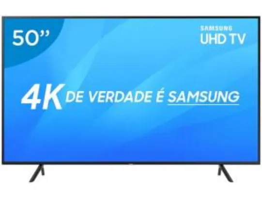 Smart TV LED 50” Samsung 4K/Ultra HD NU7100 - Tizen Conversor Digital Wi-Fi 3 HDMI 2 USB DLNA - R$2849