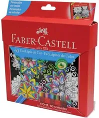 Lápis de Cor, Faber-Castell, EcoLápis, 120160G, 60 Cores | R$67