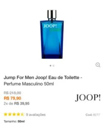 Jump For Men Joop! Eau de Toilette 50ml - R$ 80