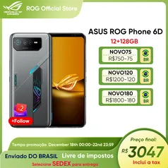  Smartphone Asus rog 6 12gb/128gb do Brasil 