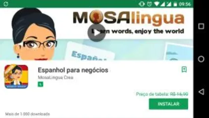 MosaLingua espanhol para negócio.