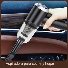 (moedas)  Aspirador de carro sem fio, 9000Pa, Carregamento USB, 1200mAh