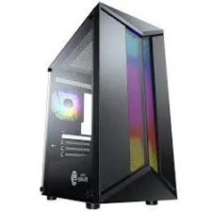 Gabinete Gamer Ninja Bee, Mid Tower, RGB, Vidro Temperado, ATX, Sem Fonte, Com 1 Fan ARGB