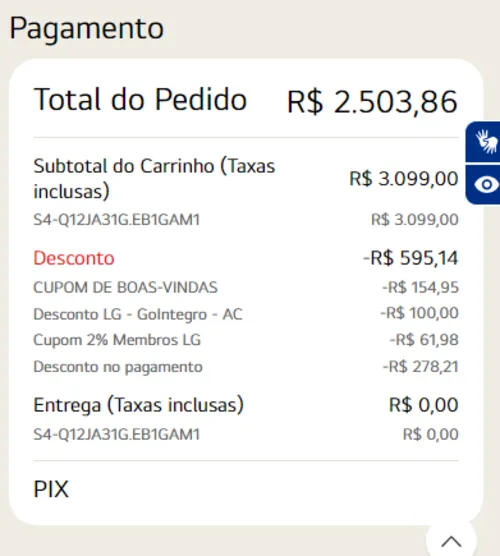 Imagem na descrição da promoção